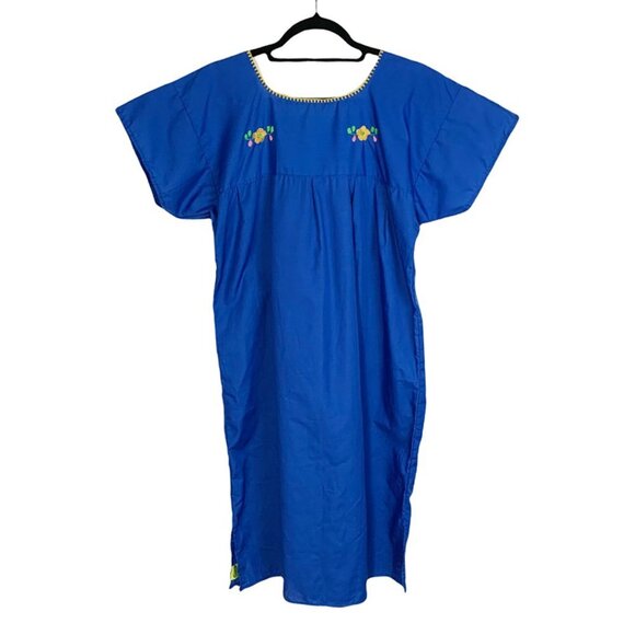 VINTAGE FRIDA KAHLO MEXICAN Maxi Mumu - Picture 2 of 5